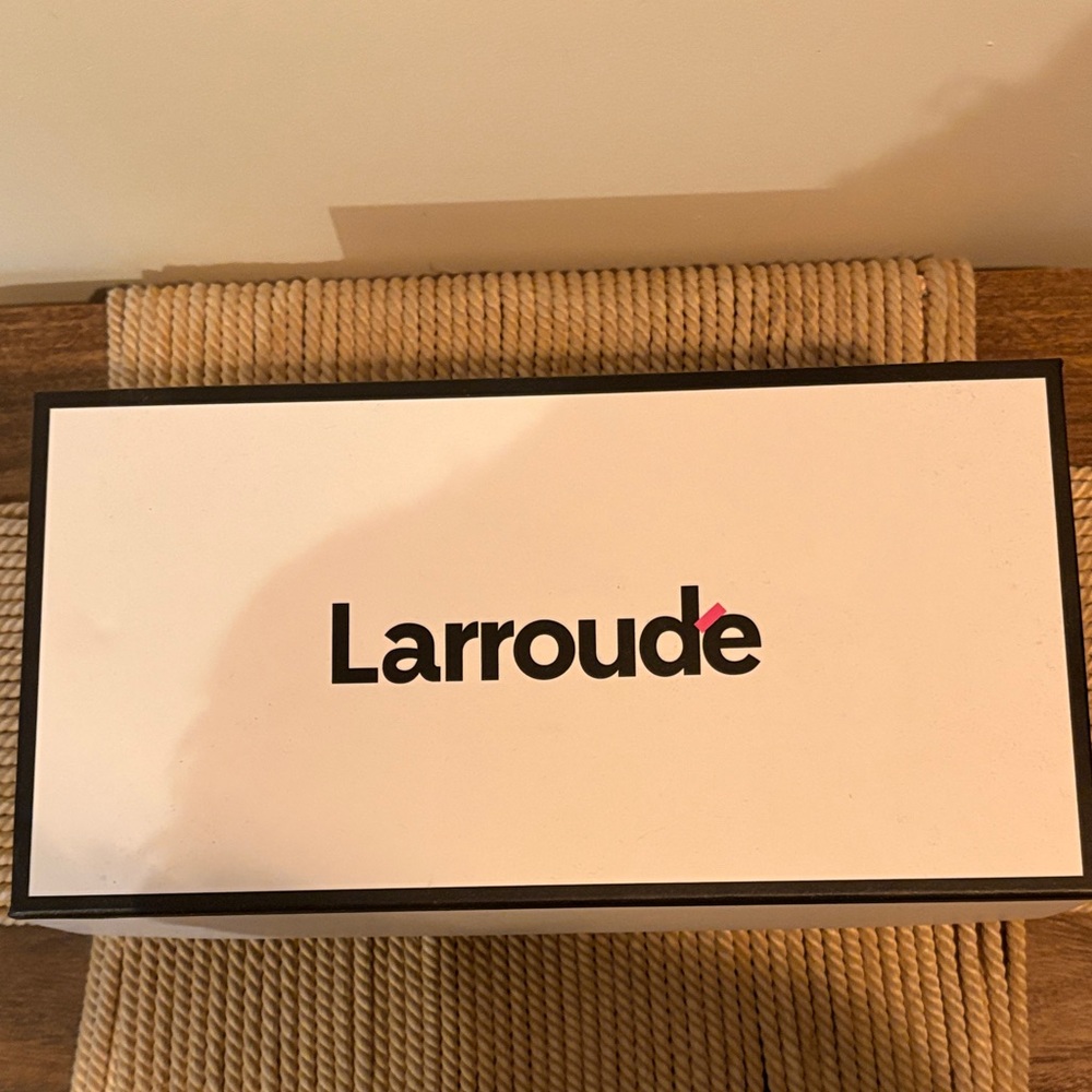 Larroude Dark Green Velvet Mary Jane Shoes